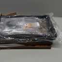 Giikin Countertop Shelf Organizer, 2 Tier Kitchen Spice Rack for Countertop, Wood Coffee Counter Shelf Organizer for Home (Brown, S)