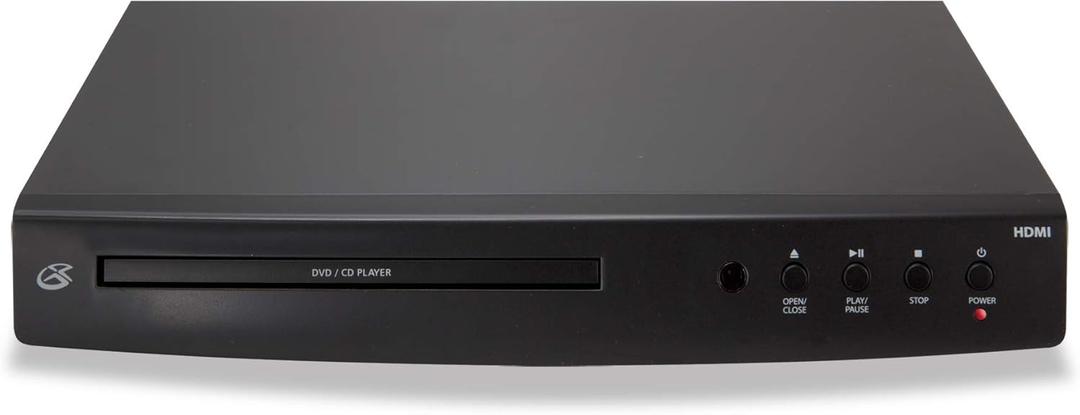 GPX 1080p Upconversion DVD Player with HDMI, Black