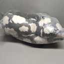 JOEJOY Donut Dog Bed Medium Size Dog, Cute Round Calming Pet Bed with Removable Washable Cover, Orthopedic Puppy Bed with Jacquard Shaggy Plush & Non Skid Bottom (Grey)