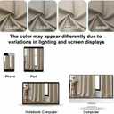 Gwine Blackout Curtains for Bedroom 54 Inches Long - Thermal Insulated Noise Reducing Window Curtain Panels, Room Darkening Curtain Drapes for Living Room, 2 Panels, Each W40 x L54, Biscotti Beige