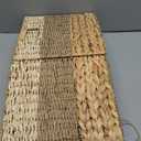 12x12 Storage Cube Bins Wicker Storage Basket for Cube Shelf, Natural Foldable Square Baskets for Storage, Large Woven Cube Storage Bin with Handle, Baskets for Pantry, Bedroom Set of 4 (11.8 x 11.8 in)