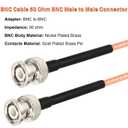 XRDS -RF BNC Cables 25FT, 50 Ohm BNC Male Cable RG316 Antenna Cable for Antenna Scanners Handheld Ham Radios etc.