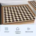 Stair Carpet Treads 1PCS, 30"X30" Indoor Safety Stair Treads for Wooden Steps, Non Slip Silent Stair Carpet, Pet-Friendly Stair Decoration Carpet, Brown