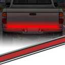 Tailgate Light Bar,Aluminum Frame Tailgate Light Strip for Pickup Truck Trailer with Red Running Brake Lights Reverse Sequential Red Turn Signal (60 Inch)