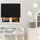 Redi Shade No Tools Original Blackout Pleated Paper Shade Black, 36" W x 72" L, 6 Pack