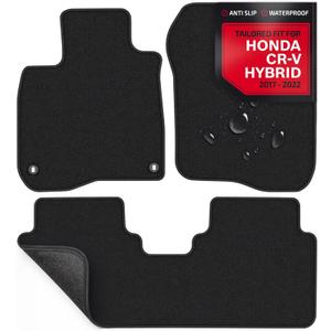 Floor Mats for Honda CRV 2017-2022 - Custom 3D Fit for Honda CR-V 2017 2018 2019 2020 2021 2022 Hybrid - 1st & 2nd Row Set - Anti-Slip Backing - 22oz Heavy Duty Carpet Mat - All Weather Car Liner