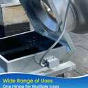 11.8" × 9.8" Exhaust Fan Hinges for Restaurant Canopy Hood, Heavy-Duty L Commercial Exhaust Fan Hinge Kit, Used on Fans with Wheels Larger than 20" or Fans with Bases of 33” or Larger