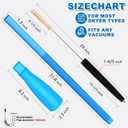 Sealegend 2 Pieces Dryer Vent Cleaner Kit and Flexible Dryer Lint Brush Vacuum Hose Attachment Power Lint Remover Refrigerator Coil Brush
