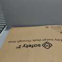 Safety 1st Easy Install Walk Thru Baby Gate for Doorway With Door, Dog Gates, Fits 29"-38", Easy Install 28" Tall, White