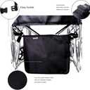 Wheelchair Under Basket for Catheter Bag Covers Infusion Bag Foley Catheter Bag Urine Drainage Bag Holder Urinary Drainage Bag Holder Catheter Urinary Bag Nephrostomy Drainag Bag(Black)