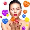 Zubebe 48 Pcs Christian Heart Stress Balls Bulk, John 3: 16 Jesus Loves You Foam Squeeze Balls, Religious Gifts for Sunday School Church Baptism First Communion Easter Vbs Party Favors (Multicolor)