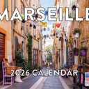 Marseille Calendar 2026 Monthly France Gifts Wall Calender 12 Month | American Made In The USA