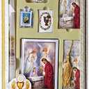 Girls Blessed Sacrament Deluxe First Communion Gift Box Set with Candle