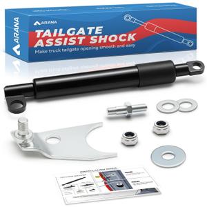 ARANA Tailgate Assist Shock for 1999-2006 Chevy Silverado & GMC Sierra 1500 2500 3500HD include 2007 Classic 1500 Models, Heavy Duty Tail Gate Soft Open Accessories Hydraulic Strut Damper Kit, Silver