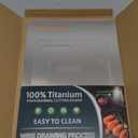 Titanium Cutting Boards Set of 3, 100% Pure Titanium Kitchen Cutting Board, Double-Sided Non-Toxic Cutting Board, Ideal for Slicing and Dicing Meats, Features Handle, Dishwasher Safe (Silver)