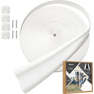 RV Heavy Duty Vinyl Insert Trim, 1 inch Wide, 50 Foot Roll, White, RV Trim Molding, MOLDINGWHITE1-50