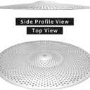 Low Volume Cymbal Pack Silver Mute Cymbal 14"/16"/18"/20" 5 Pieces Drum Cymbal Set