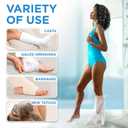 100% Waterproof Cast Covers for Shower Leg - 2pk - Tight Seal - Reusable Adult Half Leg Cast Protectors - Knee, Ankle, Foot - After Surgery Bandage and Dressing Cast Bag for Wounds and Burns