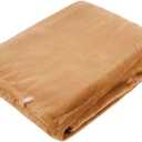 HEAT HOLDERS - Oversized Warm Super Soft Winter Thermal Fleece Throw Blanket (Gold Dust), 180 x 200 cm