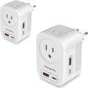 220V to 110V Voltage Converter US to Europe International Universal Travel Adapter