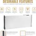 RAPTUROUS Adjustable Deep Drawer Divider 6" Tall, Expandable 13-22", 8-Pack, Non-Slip Drawer Dividers for Clothes, Dresser, Kitchen & Office Organization (White)