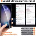 UniqueMe [2+2+1Pack] Compatible for Samsung Galaxy S23 Ultra 6.8 inch Screen Protector Flexible TPU, Camera Lens Protector with Installation Frame, 24h Scratch Self-Healing