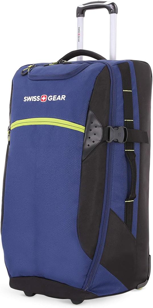 SwissGear Extra Lightweight Rolling Duffel, Blue/Green, X-Large 28-Inch