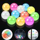 12 Pieces Glowing Sticky Balls, Very Elastic Squishy Balls That Glow in The Dark and Stick to The Ceiling, Ceiling Balls Great for Children's Parties, Stress Relieving Balls for Stress and Anxiety .