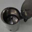 2 Cup Stovetop Espresso Maker Stainless Steel Moka Pot Stove Top Percolator Italian Coffee Makers Capable Mocha Greca Machine Cafe Classic Induction Cookers for Home and Camping 100ml 3.3oz