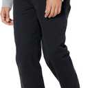 Amazon Essentials mens Straight-Fit Chino Jogger Pant (Large, Black)