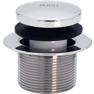 Westbrass D3322-26 1-1/2-Inch NPSM Coarse Thread Tip-Toe Bath Drain, Polished Chrome