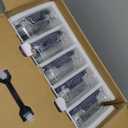 5-Pack Borosilicate Glass Containers with Tempered Lids, 35.2oz/4.4 Cup Airtight Meal Prep Set, Microwave/Freezer Safe (Blue)