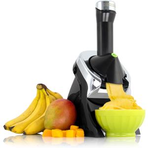 Yonanas 988BK Deluxe Vegan, Dairy-Free Frozen Fruit Soft Serve Maker, Includes 75 Recipes, 200 W, Black