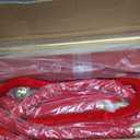 8Pcs Stanchions and Velvet Ropes with 15ft Red Carpet,Complete Crowd Control Barriers Set with 6 Red Velvet Ropes & Stainless Steel Posts for Party, Wedding, Event Supplies,Gold