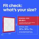 Filtrete 20x20x1 Air Filter, MERV 11, MPR 1000, Allergens & Pet Dander, 3-Month AC and Furnace Filters, Cleaner Air, Reliable Airflow, 2 HVAC Filters (Actual Size 19.68 x 19.68 x 0.81 in)