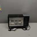 Comfort Zone 1500W Portable Radiant Space Heater, Adjustable Thermostat, Dual Heat Settings, All-Metal Construction, Tip-Over & Overheat Protection, Ideal for Garage & Workshop (Black)