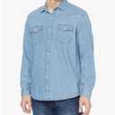 Amazon Essentials Men's Long-Sleeve Denim Shirt Size XXL