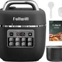 Fullwill Electric Pressure Cooker Lite, Slow Cooker, Rice, Saut, Warmer, Olla de Presion Nonstick Pot 3 Quarts