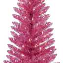 Kadunmina 4FT Artificial Christmas Tree with Stand Small Pink Tree with 122 Branch Tips for Indoor and Outdoor