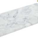 Juvale Marble Serving Tray - 15 x 7.5-Inch, Rectangular, Modern, Gold & White - Coffee Table Tray with Gold Handles & Marble Decor