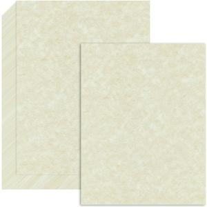 60 Sheets Parchment Paper for Certificates, 8.5" x 11", 100 GSM Double-Sided Stationery Paper for Resumes & Diplomas, Printer-Friendly (Ivory)