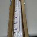 MEXAU Shower Curtain Rod 45-77 Inch White Shower Rod 7/8" Tension Curtain Rod Adjustable Curtain Rods No Drilling Shower Tension Rod Shower Curtain Tension Rod for Bathroom Windows Doorways