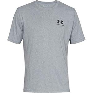 Under Armour Men's Sportstyle Left Chest Short-Sleeve T-Shirt , Steel Light Heather (036)/ Black , 3X-Large