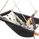 Baby Swing Outdoor Indoor for Infants to Toddlers, Portable Adjustable Baby Porch Swing with 5-Point Safety Belt, Kids Tree Hanging Chair Toys for Door Garden Backyard