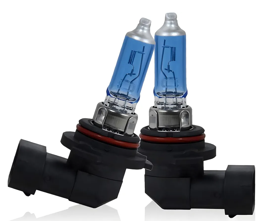 2 PCS 9006 Car Halogen Bulbs, Ultra White Light Bulbs, 12V 100W Front Fog Light Bulb, Super Bright High Beam Low Beam Bulb Auto Lights Universal for Most Cars, Trucks, SUVs (White)