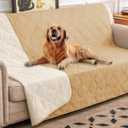 Ameritex Waterproof Dog Bed Cover Pet Blanket with Anti-Slip Back for Furniture Bed Couch Sofa,52x82 Inch (Pack of 1), Sand