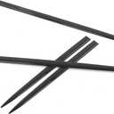 Qiilu Door Trim Kit Strips, Body Side Trim Bright Black Universal Door Protector Automotive Trim