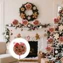 6pcs Gingerbread Man Christmas Trees Picks Ornaments Gingerbread Cookie Christmas Sticks Xmas Tree Decorations for Xmas Tree Top Winter Home Office Party Vase Decor