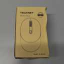 TECKNET Bluetooth Wireless Mouse, Bluetooth 5.2 & 2.4G USB-A Receiver, Compact & Portable, Silent Click, Ergonomic Symmetrical Design, 18-Month Battery, Adjustable DPI, Wide Compatibility - Black