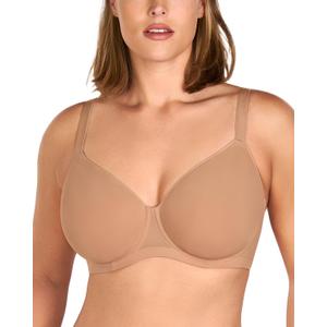HSIA Minimizer Bra for Women - Air Mesh T-Shirt Full Coverage Seamless Bra Plus Size Underwire Padded Bra for Large Bust (Beige, 42G)